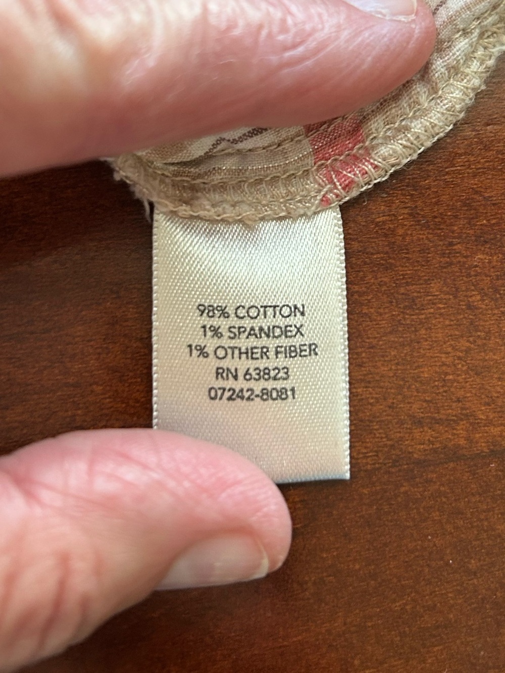 CJ Banks Lightweight Plaid Button-Up Shirt in Cream & Pink 3X - Picture 7 of 11